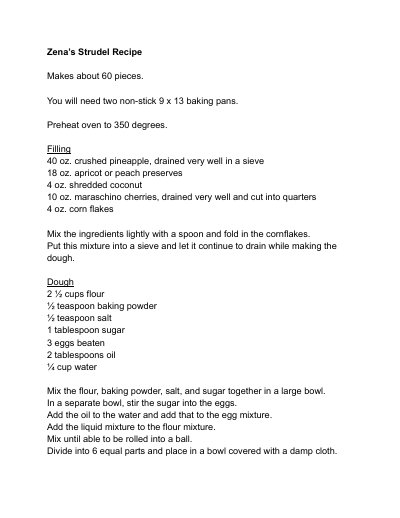 Best Strudel Recipe